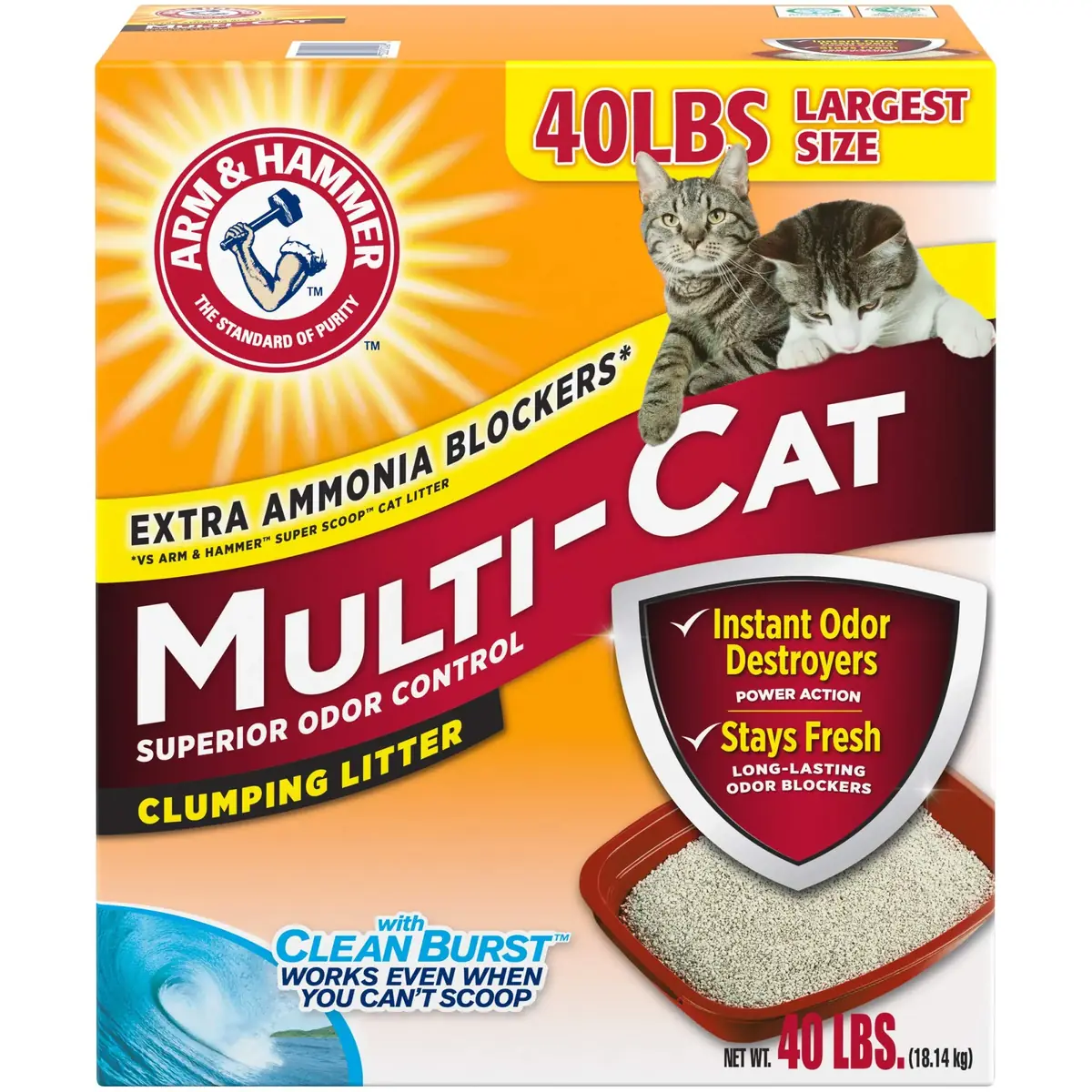 Arm & Hammer Cloud Control Clumping Cat Litter 40lb image 3