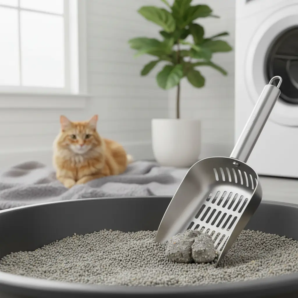 DuraScoop Original Cat Litter Scoop Stainless Steel image 3