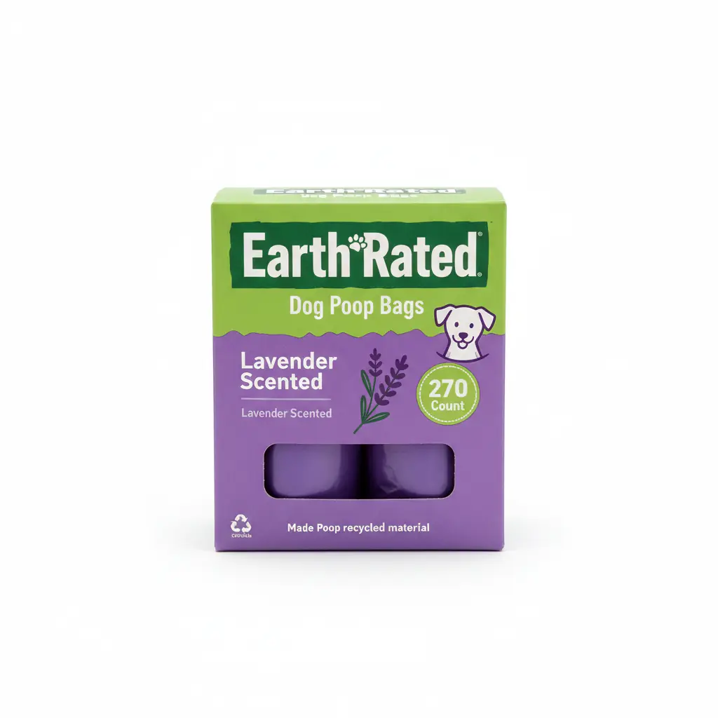 Earth Rated Dog Poop Bags Lavender Scented 270ct