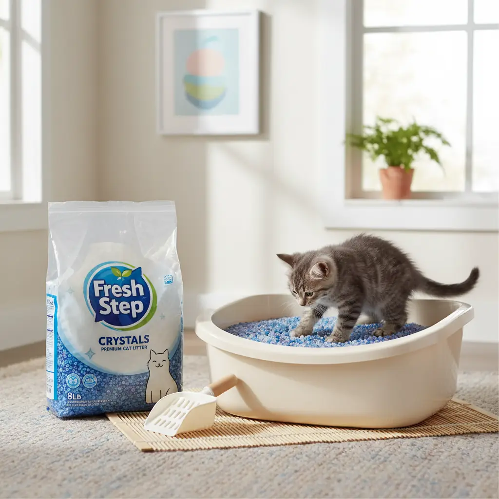 Fresh Step Crystals Premium Cat Litter 8lb image 3