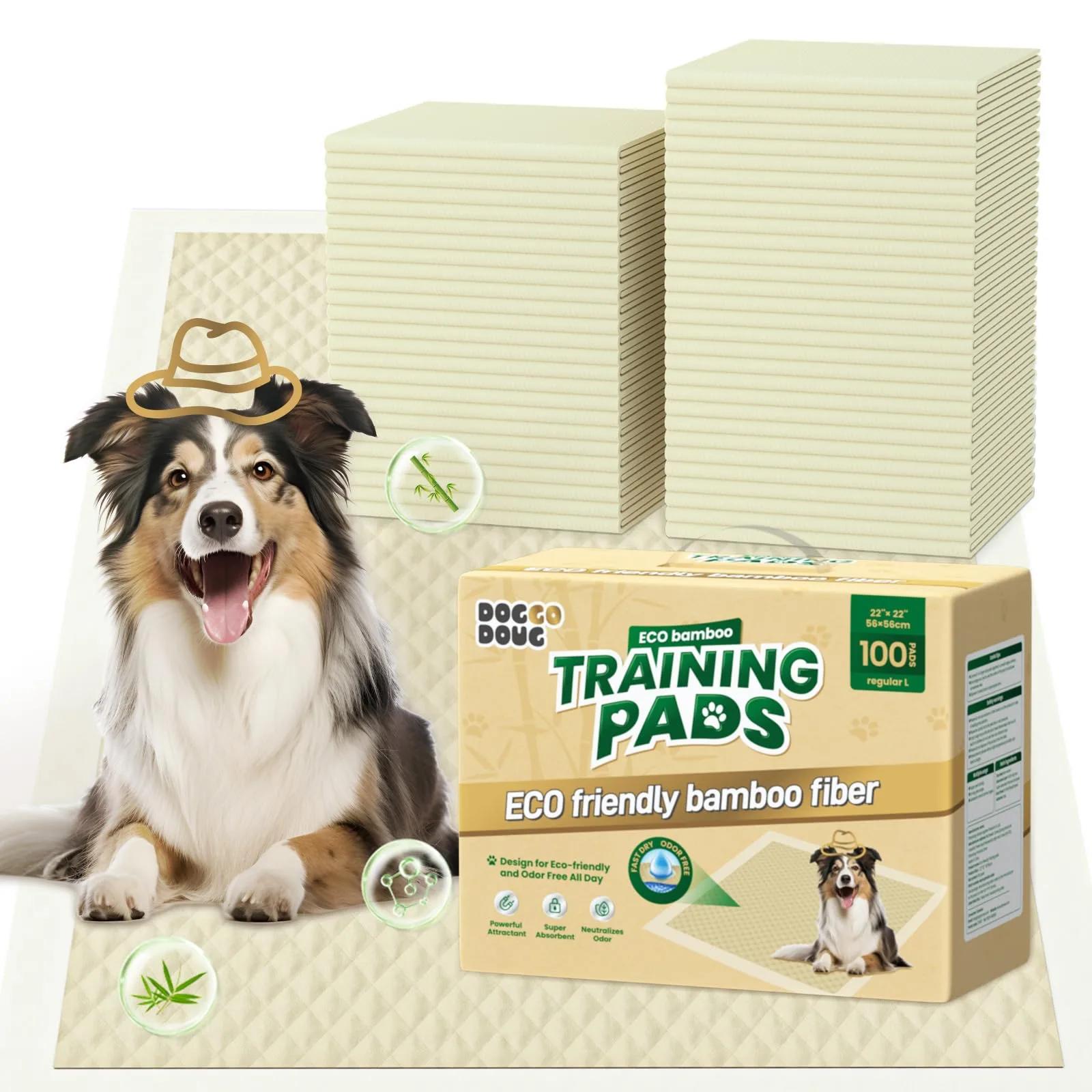 Frisco Waterproof Dog Pee Pads 22x22in 100ct