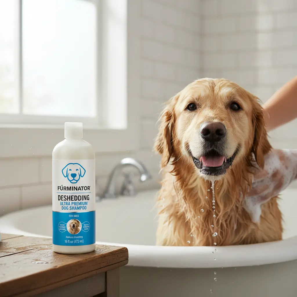 Furminator deShedding Ultra Premium Dog Shampoo 16oz image 3