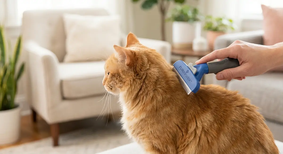 Furminator Short Hair Cat Undercoat Deshedding Tool image 3