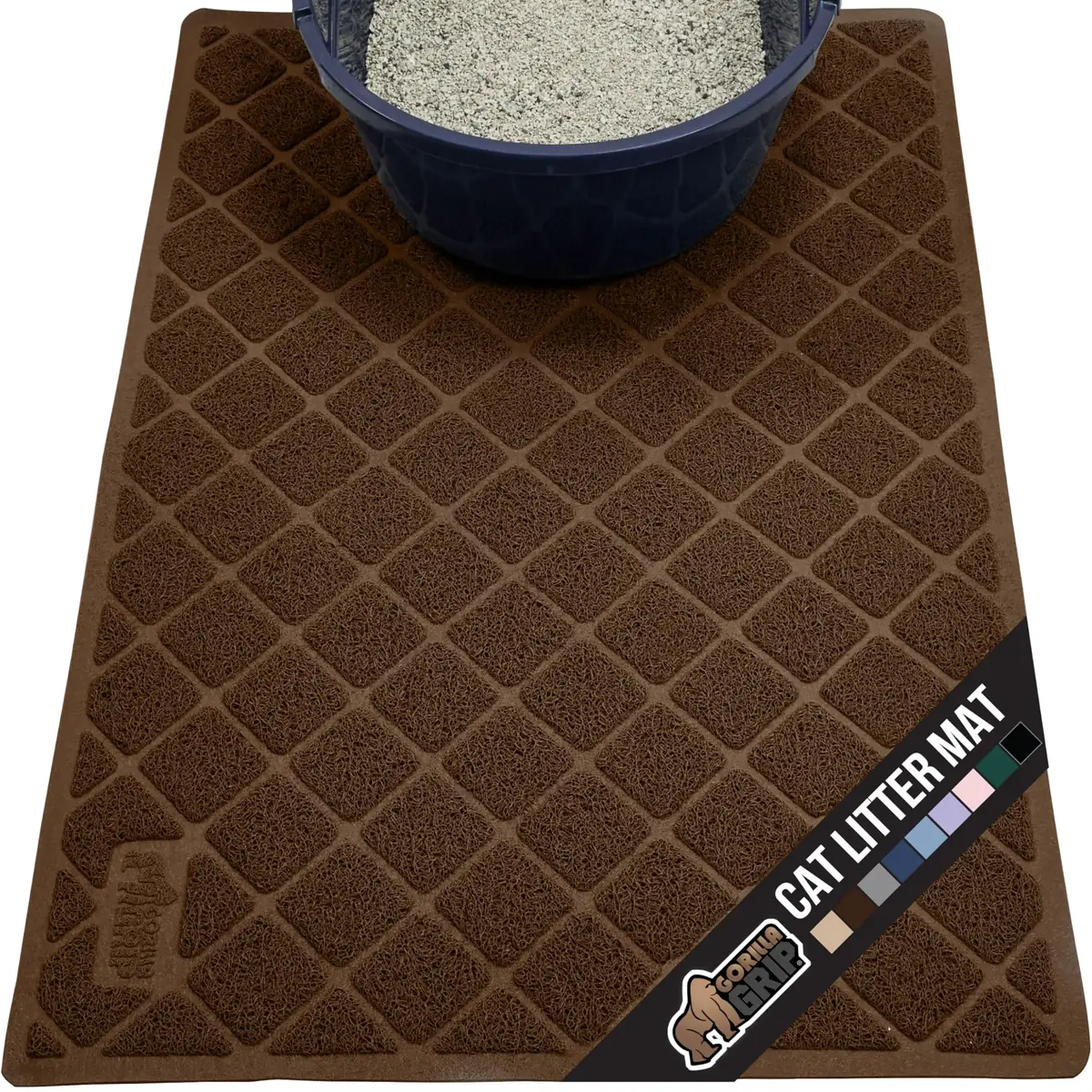 Gorilla Grip Cat Litter Trapping Mat 35x23in image 3