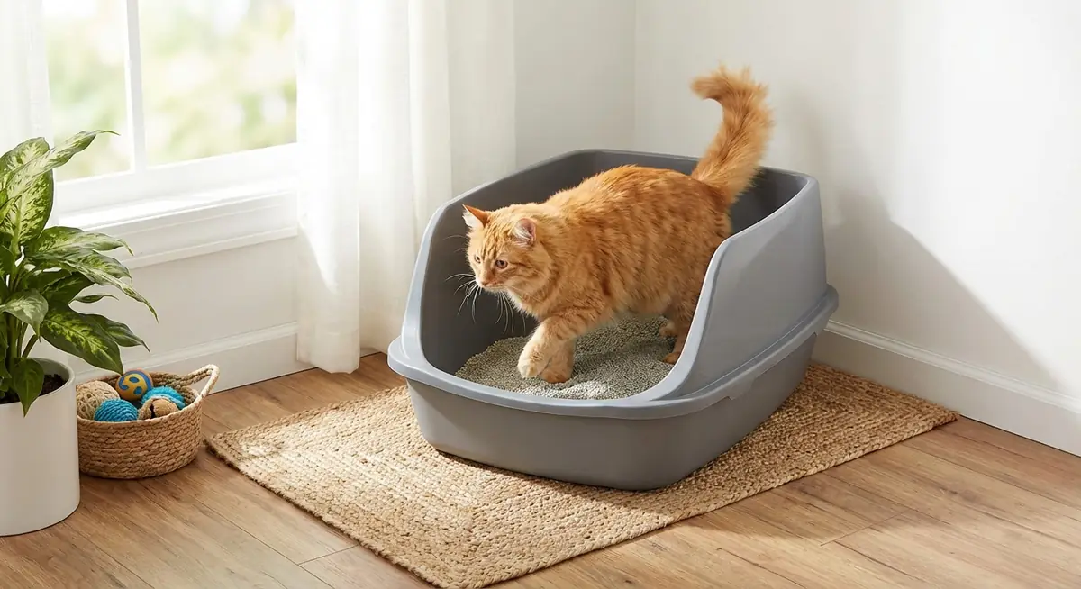 Petmate Hi-Back Open Cat Litter Box 22-Inch image 3