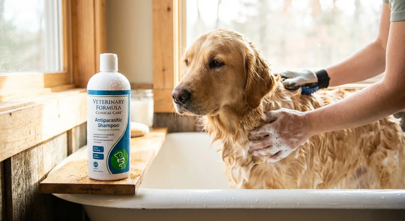 Veterinary Formula Clinical Care Antiparasitic Shampoo 16oz image 3