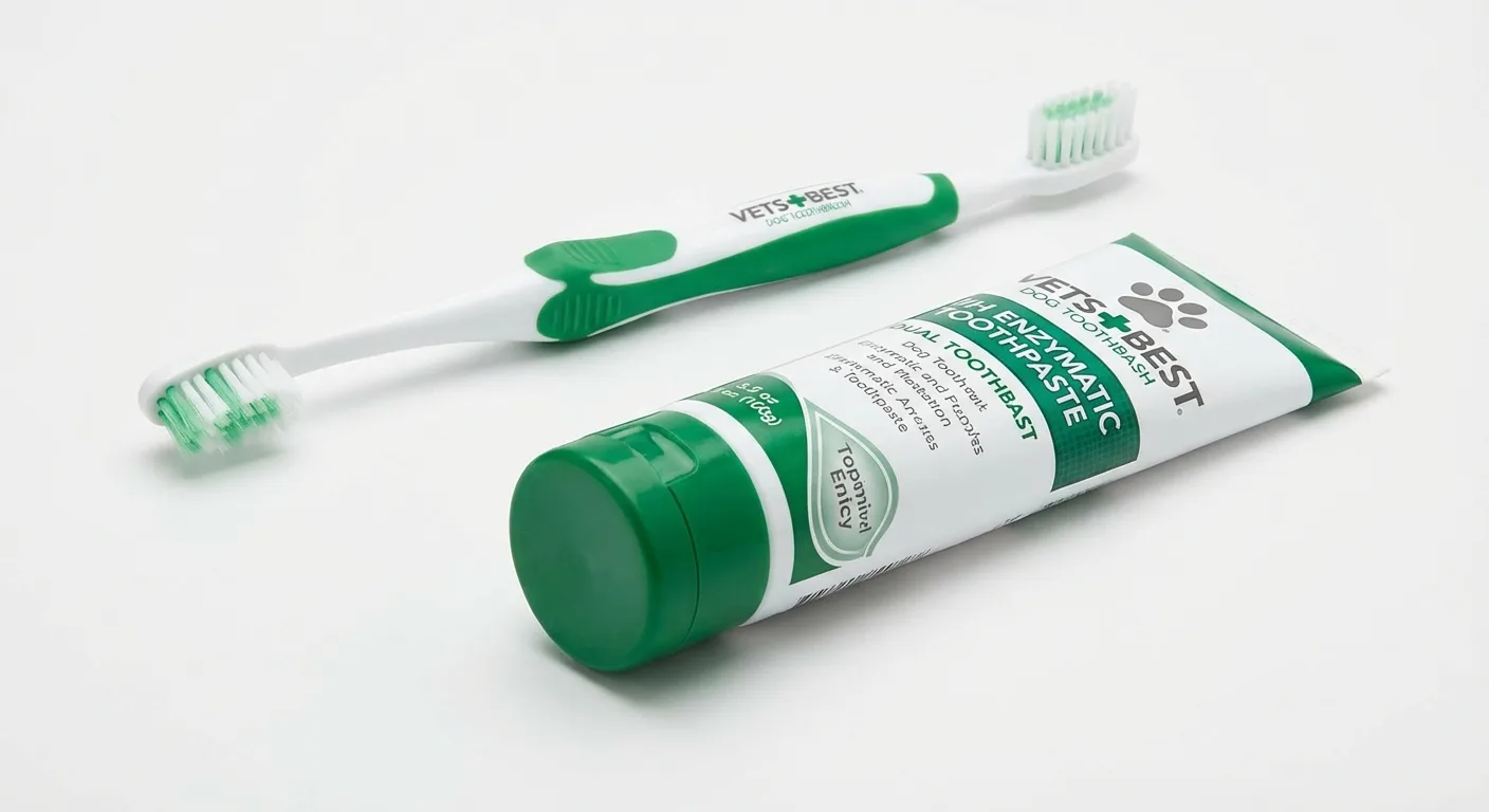 Vet's Best Dog Toothbrush and Enzymatic Toothpaste Set image 2