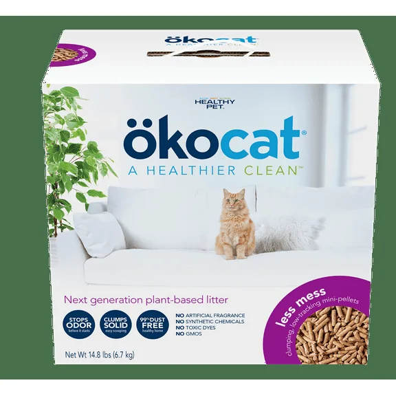 ökocat Natural Wood Clumping Cat Litter 20lb image 3